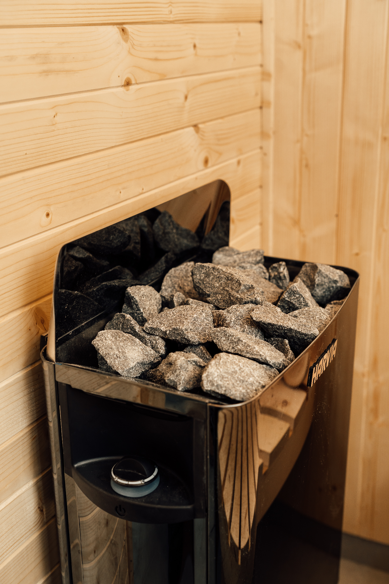 Harvia SW60 sauna heater in black steel